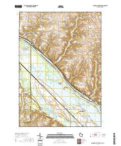 Diamond Bluff West 2018 topographic map thumbnail