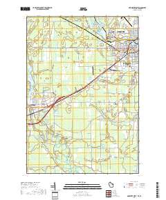 Marinette West 2018 topographic map thumbnail