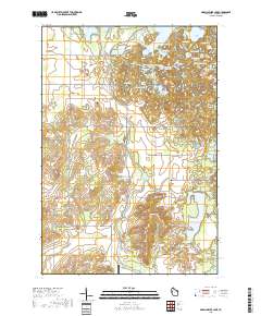 Marsh-Miller Lake 2018 topographic map thumbnail