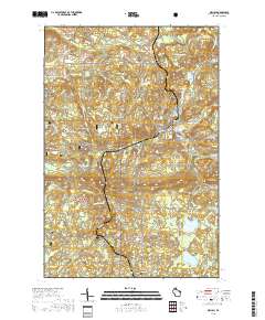 Mellen 2018 topographic map thumbnail