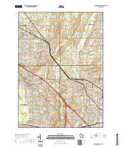 Menomonee Falls 2018 topographic map thumbnail