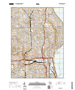 Milwaukee 2018 topographic map thumbnail
