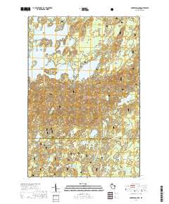 Namekagon Lake 2019 topographic map thumbnail