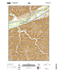 Wauzeka East 2018 topographic map thumbnail
