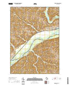 Wauzeka West 2018 topographic map thumbnail