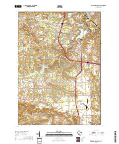 Wisconsin Dells South 2018 topographic map thumbnail