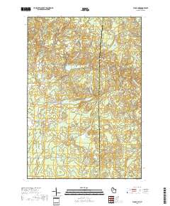 Wood Lake 2018 topographic map thumbnail
