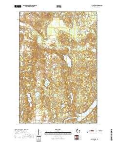 Potato Lake 2018 topographic map thumbnail