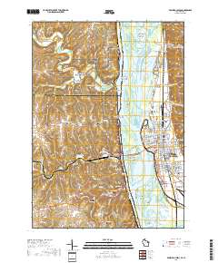 Prairie du Chien 2018 topographic map thumbnail
