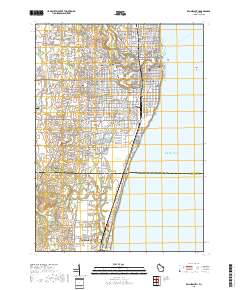 Racine South 2018 topographic map thumbnail