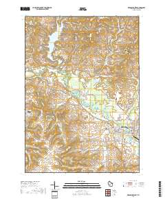 Reedsburg West 2018 topographic map thumbnail