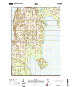 Sister Bay 2018 topographic map thumbnail