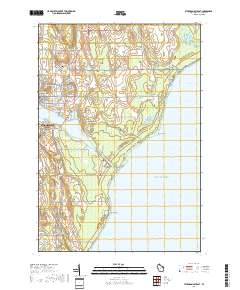 Sturgeon Bay East 2018 topographic map thumbnail