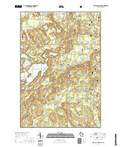 Upper Eau Claire Lake 2018 topographic map thumbnail