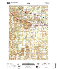 Waupaca 2018 topographic map thumbnail