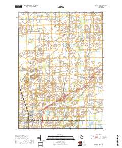 Waupun North 2018 topographic map thumbnail