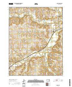 Quenemo 2018 topographic map thumbnail