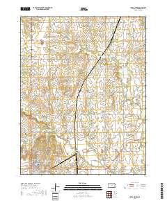 Yates Center 2018 topographic map thumbnail