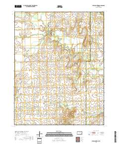 Yates Center SE 2018 topographic map thumbnail