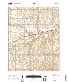 Bazine 2018 topographic map thumbnail
