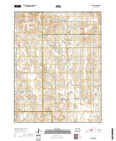 Bazine SE 2018 topographic map thumbnail