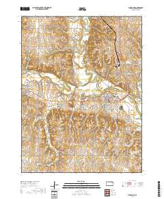 Blue Rapids 2018 topographic map thumbnail