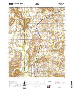 Caney 2018 topographic map thumbnail