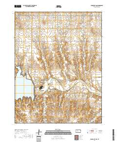 Cedar Bluff Dam 2018 topographic map thumbnail