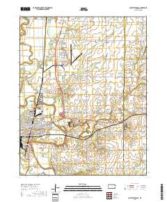 Coffeyville East 2018 topographic map thumbnail