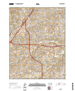 Lenexa 2018 topographic map thumbnail