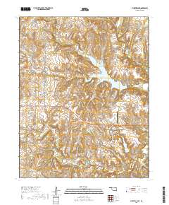 Bluestem Lake 2018 topographic map thumbnail