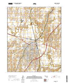 Chickasha 2018 topographic map thumbnail