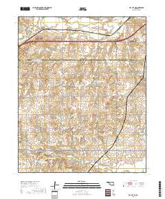 Dill City NE 2018 topographic map thumbnail