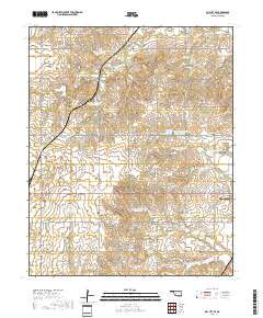 Dill City SE 2018 topographic map thumbnail