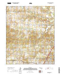 Durant North 2018 topographic map thumbnail