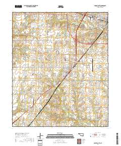 Durant South 2018 topographic map thumbnail