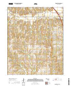 Elmore City NE 2018 topographic map thumbnail