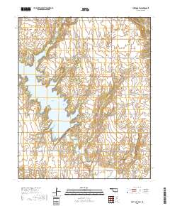 Fort Cobb Dam 2018 topographic map thumbnail