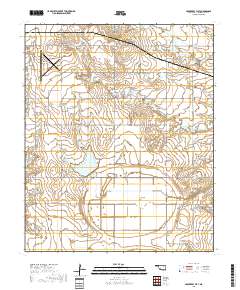 Hackberry Flat 2018 topographic map thumbnail