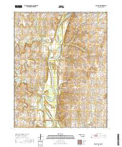 Kaw City NW 2018 topographic map thumbnail