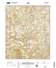 Lone Grove 2018 topographic map thumbnail