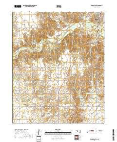 Mangum South 2018 topographic map thumbnail