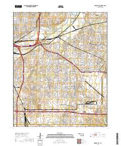 Midwest City 2018 topographic map thumbnail