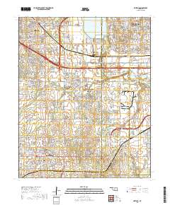 Mustang 2018 topographic map thumbnail