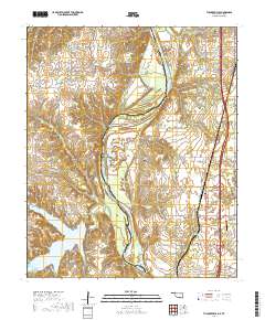 Thackerville 2019 topographic map preview