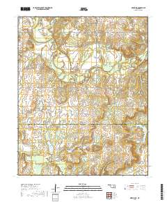 Okemah SE 2018 topographic map thumbnail