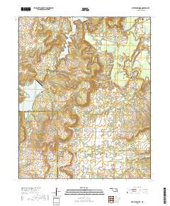 Okmulgee Lake 2018 topographic map thumbnail