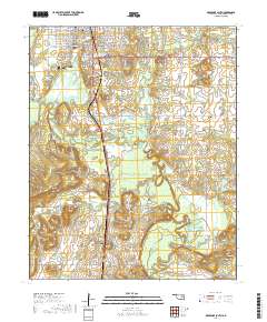 Okmulgee South 2019 topographic map thumbnail