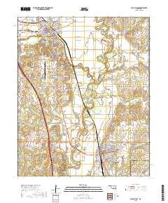 Pauls Valley 2018 topographic map thumbnail