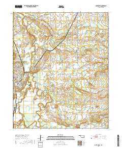 Poteau East 2018 topographic map thumbnail